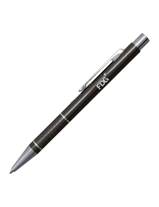 St George Gunmetal Pen - Blue Ink w/FDG Logo