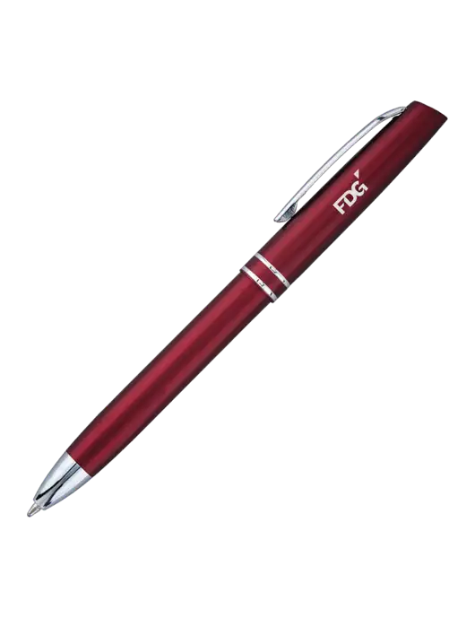 Maroon Anguilla Black Ink Pen w/FDG Logo