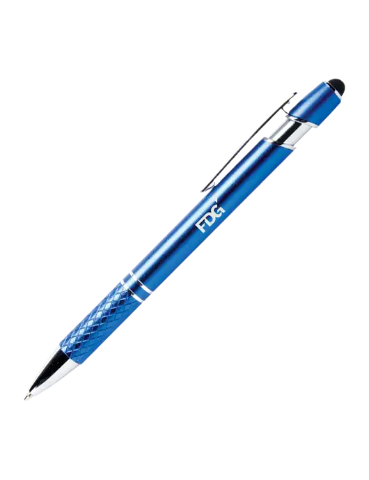 Valencia Blue Stylus Pen - Black Ink w/FDG Logo