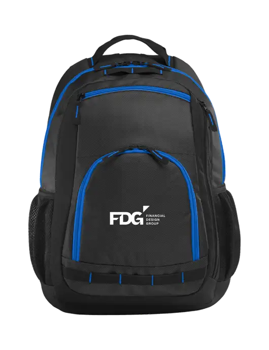 Xtreme Black/Dark Grey/Royal Blue Backpack w/FDG Logo