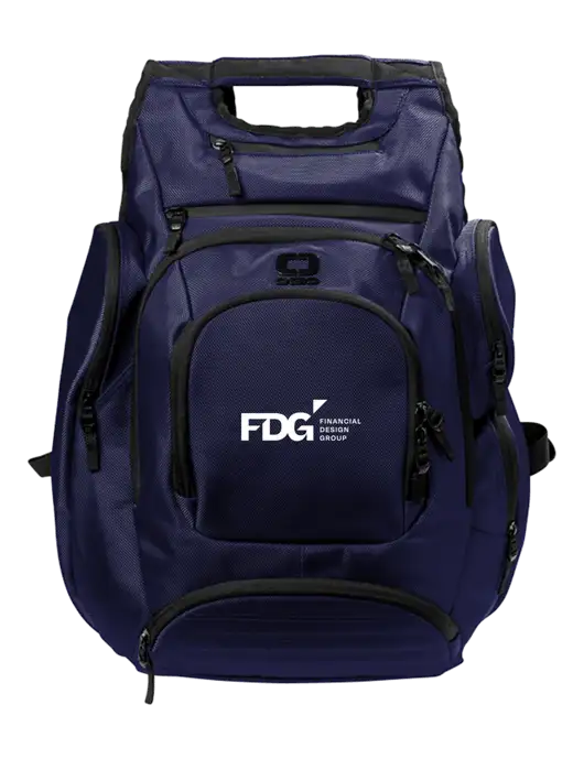 OGIO Navy Metro Ballistic Laptop Backpack w/FDG Logo