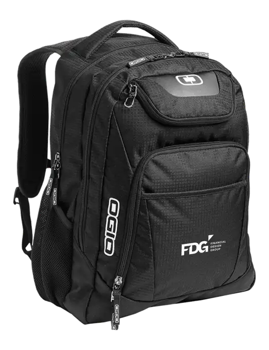 OGIO Black/Silver Excelsior Laptop Backpack w/FDG Logo