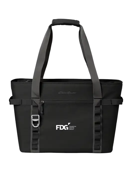 Eddie Bauer Black/Medium Grey Max Cool Tote Cooler  w/FDG Logo