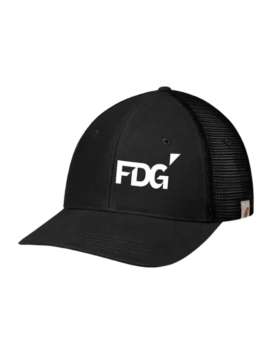 Carhartt Black Canvas Trucker Cap w/FDG Logo
