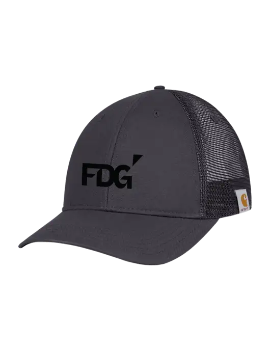 Carhartt Dark Grey Canvas Trucker Cap w/FDG Logo