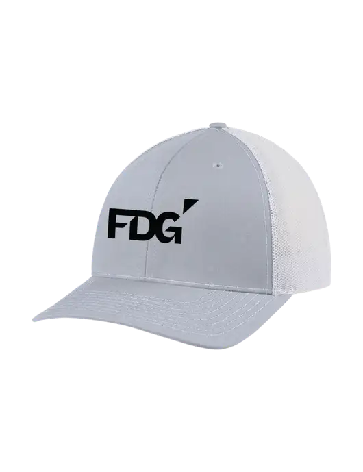 Richardson Adjustable Snapback Original 112 Trucker Cap Light Heather Grey w/White Mesh w/FDG Logo