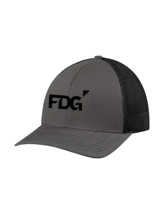 Richardson Adjustable Snapback Original 112 Trucker Cap Dark Grey w/Black Mesh w/FDG Logo