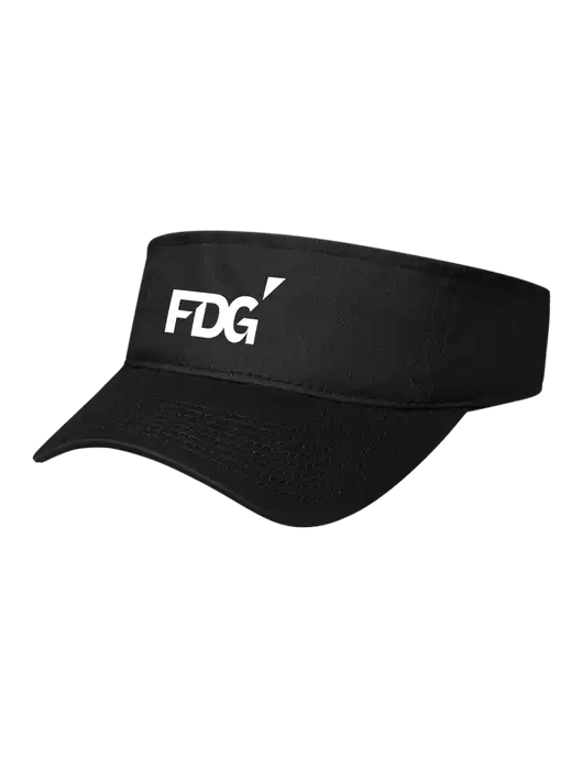 Black Cap Visor w/FDG Logo