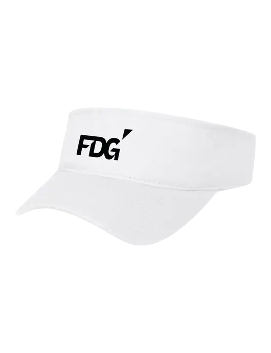 White Cap Visor w/FDG Logo