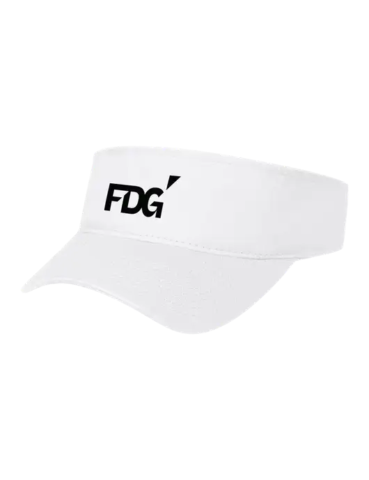 White Cap Visor w/FDG Logo