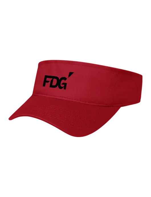 Red Cap Visor w/FDG Logo