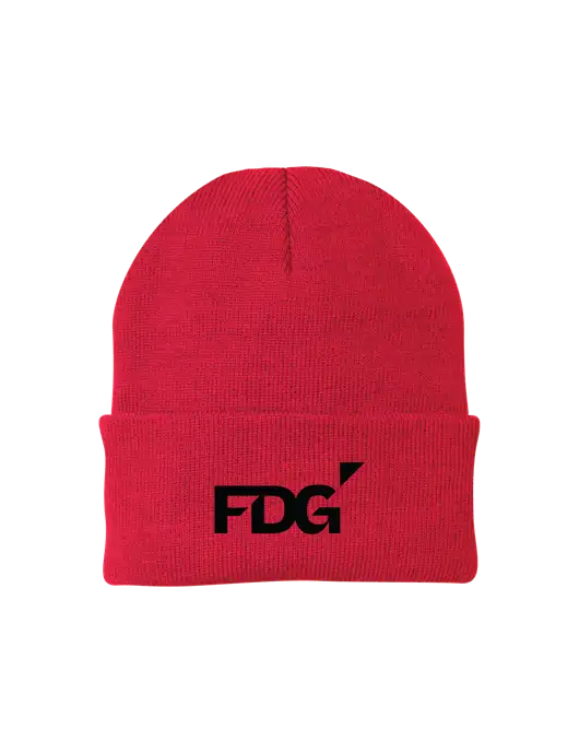 Red Knit Cap w/FDG Logo