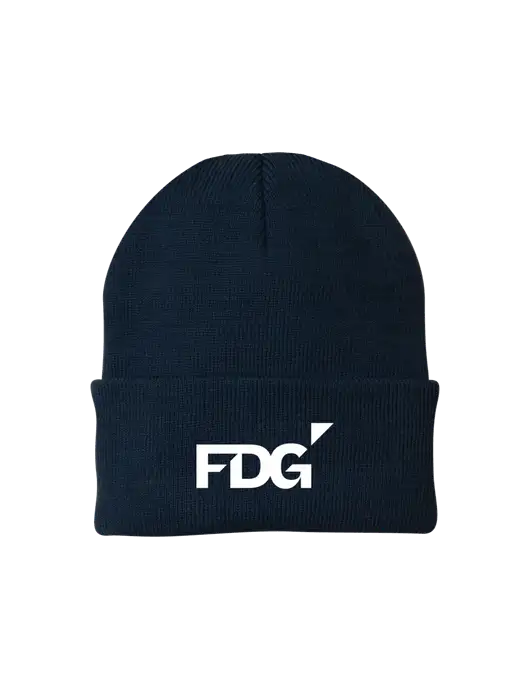 Navy Knit Cap w/FDG Logo