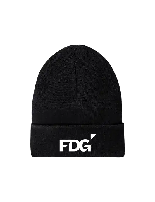 Recycled Black Beanie w/FDG Logo