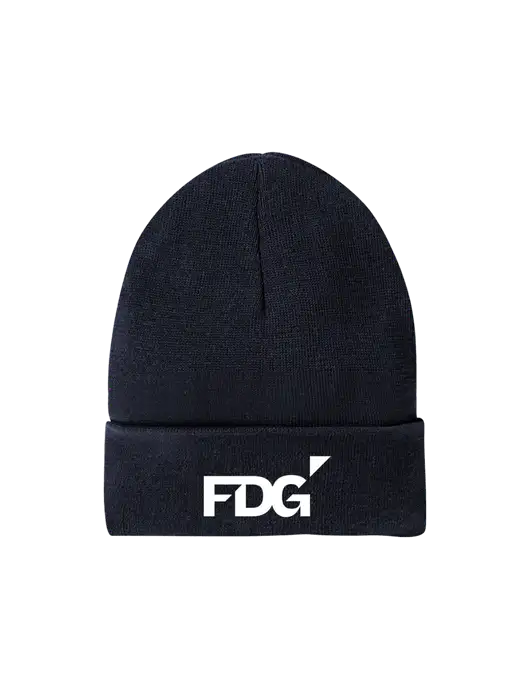 Recycled True Navy Beanie w/FDG Logo