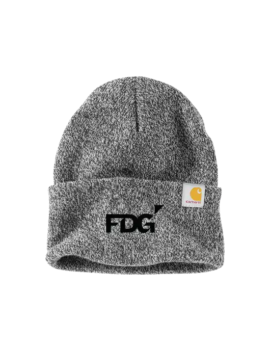 Carhartt Medium Grey Heather Watch Cap 2.0 w/FDG Logo