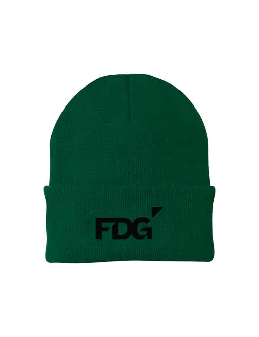 Dark Green Knit Cap w/FDG Logo