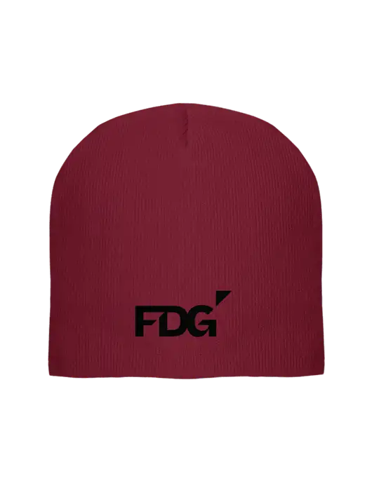 Solid Cardinal Element Knit Beanie w/FDG Logo