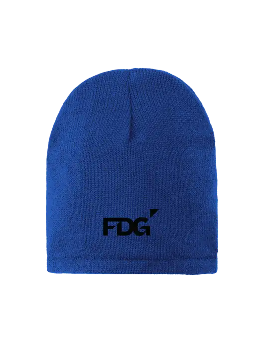 Dark Royal Fleece-Lined Beanie Cap w/FDG Logo