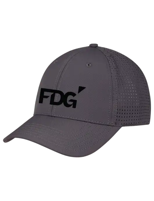 Charcoal Performance Stretchable Cap Hook & Loop w/FDG Logo