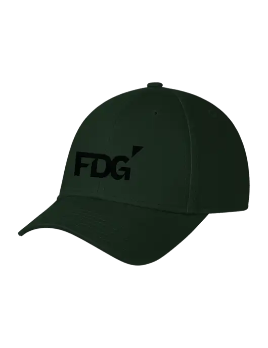 Dark Green Structured Cap Hook & Loop w/FDG Logo