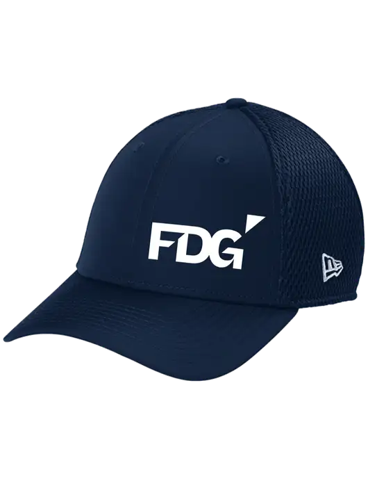 New Era 39THIRTY Performance Stretch Dark Navy Mesh Cap w/FDG Logo