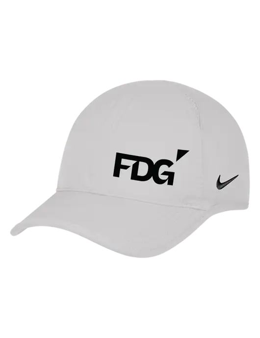 Nike White Featherlight Cap w/FDG Logo