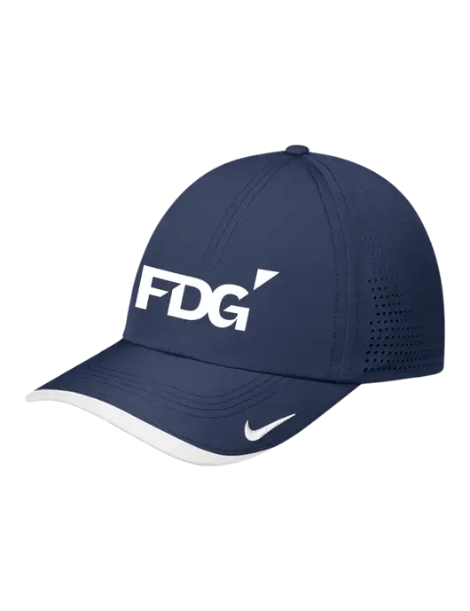Nike Navy/White Dri-FIT Perforated Performance Cap w/FDG Logo
