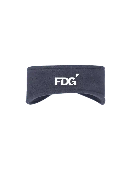 Navy Stretch Fleece Headband w/FDG Logo