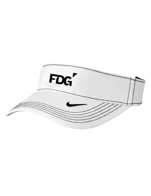 Nike White Dri-FIT Ace Visor w/FDG Logo