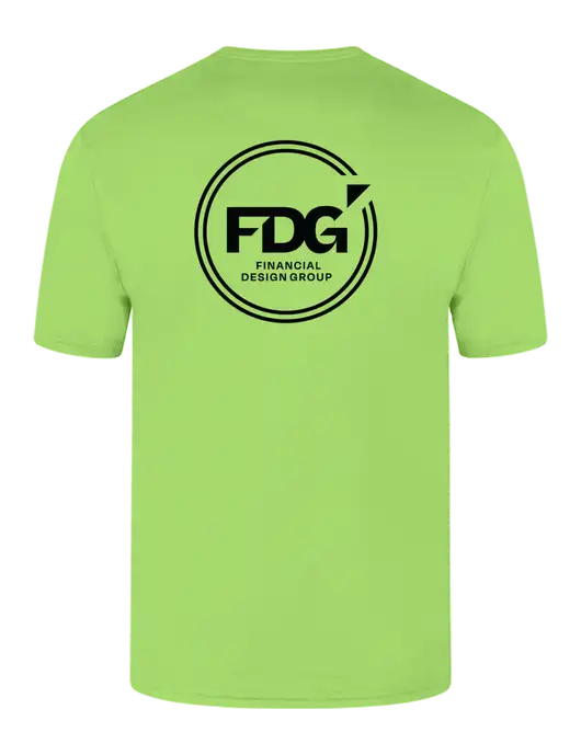 Core Blend Light Green Pocket T-Shirt w/FDG Circle Logo, FDG Logo
