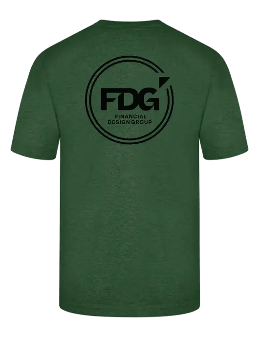 Carhartt Workwear Dark Green Heather Pocket Short Sleeve T-Shirt w/FDG Circle Logo, FDG Logo
