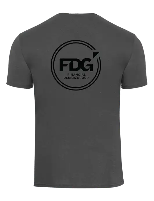 Charcoal Heavyweight 6.1 oz Pocket T-Shirt w/FDG Circle Logo, FDG Logo