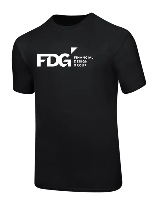 Ring Spun Jet Black 4.5 oz T-Shirt w/FDG Logo