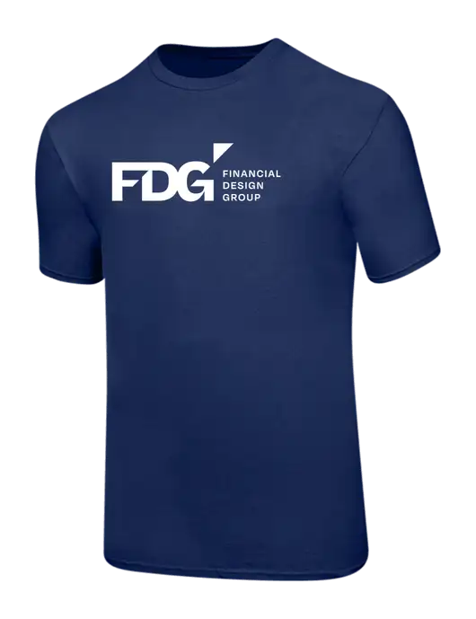 Ring Spun Navy 4.5 oz T-Shirt w/FDG Logo