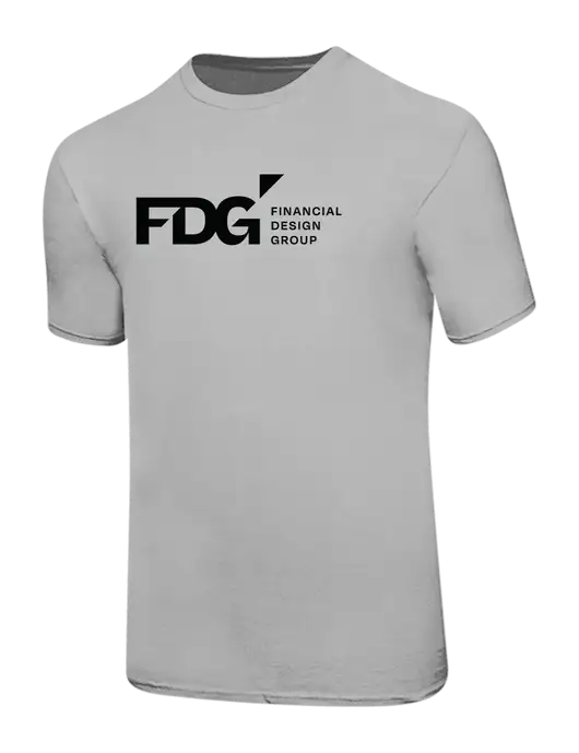 Ring Spun Silver 4.5 oz T-Shirt w/FDG Logo