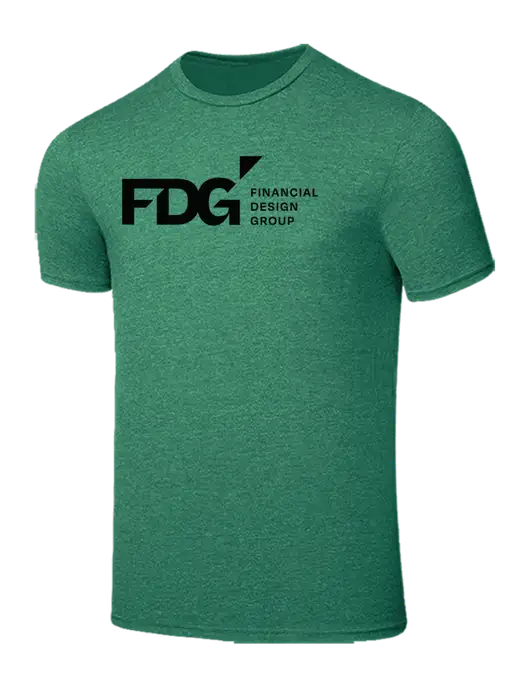 Seriously Soft Heathered Kelly Green T-Shirt w/FDG Logo
