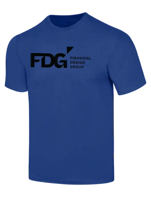 Simply Soft Dark Royal 4.5oz  Poly/Combed Ring Spun Cotton T-Shirt w/FDG Logo