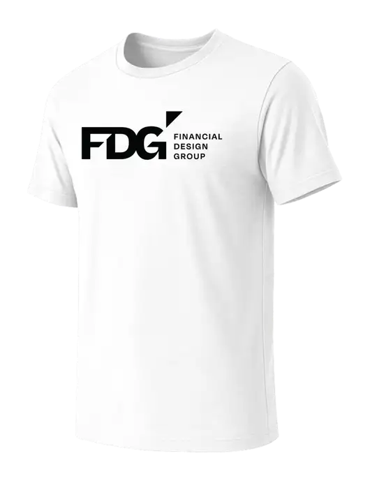 BELLA+CANVAS White Blend CVC Short Sleeve Tee w/FDG Logo