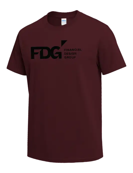 Maroon Heavyweight 6.1 oz T-Shirt w/FDG Logo