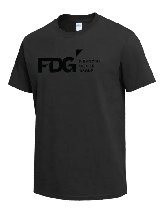 Dark Grey Heather Heavyweight 6.1 oz T-Shirt w/FDG Logo