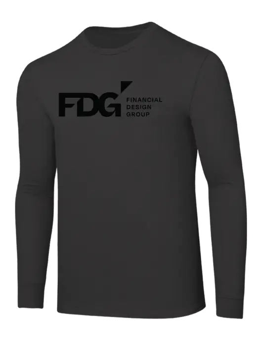 Core Blend Charcoal Grey Long Sleeve Tee w/FDG Logo