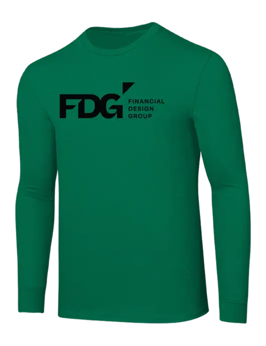 Core Blend Kelly Green Long Sleeve Tee w/FDG Logo