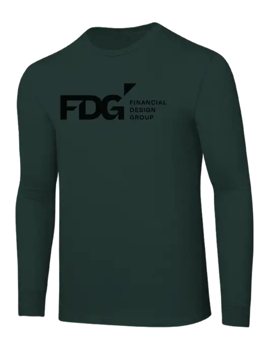 Core Blend Dark Green Long Sleeve Tee w/FDG Logo