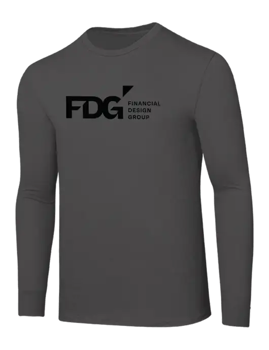 Seriously Soft Dark Grey Long Sleeve T-Shirt w/FDG Logo