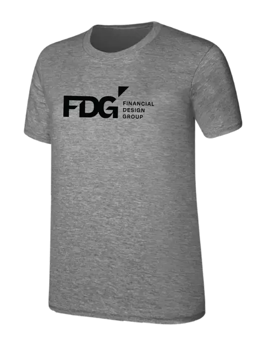 Womens Ring Spun Light Grey Heather 4.5 oz T-Shirt w/FDG Logo