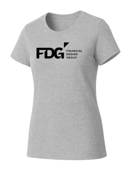Womens Seriously Soft Light Heathered Grey T-Shirt w/FDG Logo