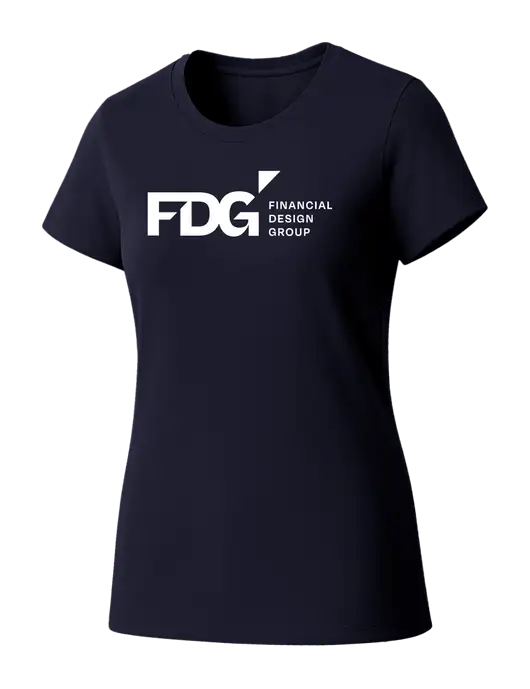 Womens Seriously Soft New Navy T-Shirt w/FDG Logo