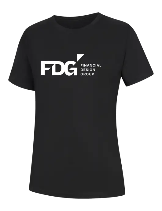 Womens Black Core Blend Tee w/FDG Logo