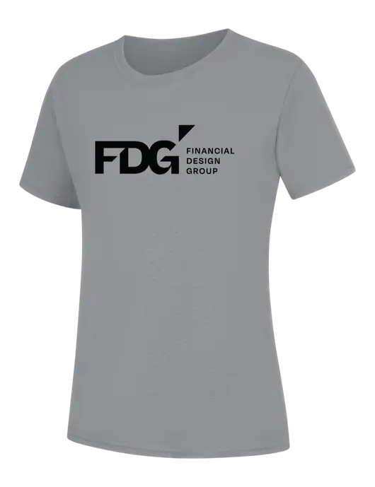 Womens Light Grey Heather Core Blend Tee w/FDG Logo
